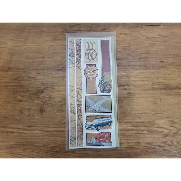 6 PC LOT Creative Memories Cottage Jumbo Great Lengths Stickers Power Palette - Picture 4 of 15